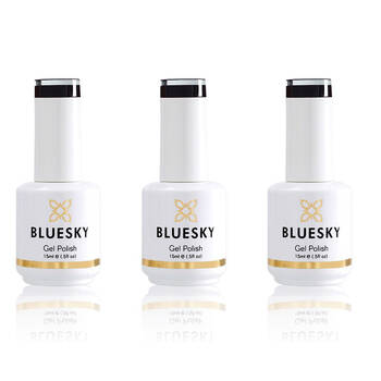 3PK Bluesky Gel Polish Fedora Nail Manicure/Pedicure Colour UV LED Lacquer 15ml