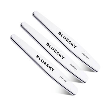 3PK Bluesky Nail Shining File 3000/3000 White Polishing Buffer Manicure Shiner