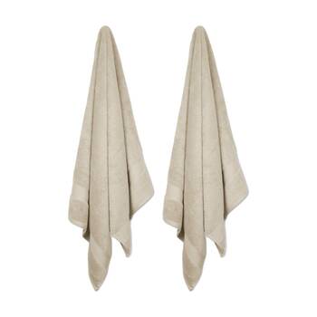 2x Ardor St Regis Collection 80x160cm Bath Towel Sheet Soft Cotton Stone