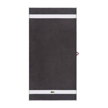 Lacoste LCASUAL Cotton Bath Sheet 90x150cm Towel - Bitume