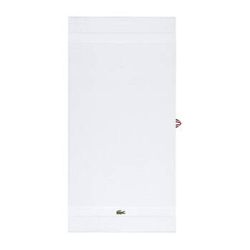 Lacoste LCASUAL Cotton Bath Sheet 90x150cm Towel - Blanc