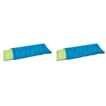 2PK Quest Outdoors Kids Ridgeline 0 Deg Sleeping Bag - Blue