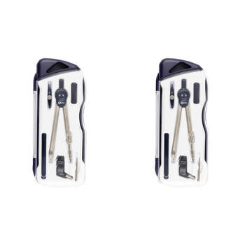 2PK Botti School Jointed + Bow Zinc Compass and Accessories Drawing Set 135mm
