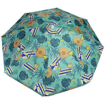 Mirage Outdoor Beach Canopy Umbrella w/ Carry Bag 1.8m Tropics