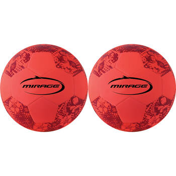 2PK Mirage Waterproof Neoprene Soccer Ball Kids Outdoor Water Toy Orange