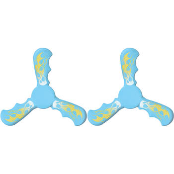 2PK Mirage Beach Rotarang Kids Outdoor Tri-Boomerang Flying Toy Blue