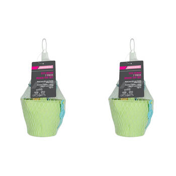 2x 7pc Mirage Eco Ocean Kids Outdoor Beach Toy Set Multicoloured