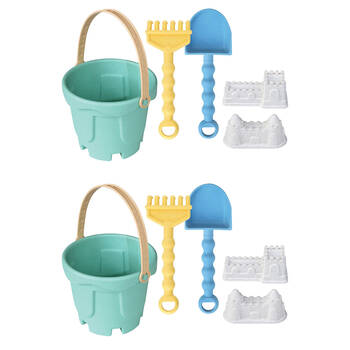 2PK Mirage Eco Ocean Beach Bucket Kids Outdoor Toy Set Multicoloured