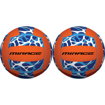 2PK Mirage Neoprene Volleyball Kids Outdoor Water Toy Blue/Orange