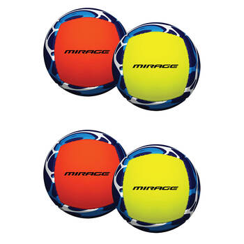2x 2pc Mirage Mini Neoprene Balls Kids Outdoor Water Toy Orange/Yellow