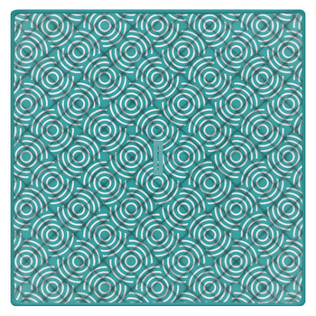 Mirage Beach Sand Mat with Umbrella Hole Aqua 2x2m