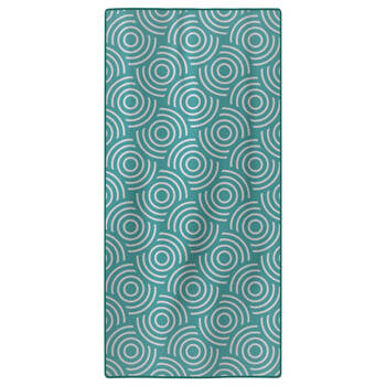 Mirage Sand Free Microfibre Beach Towel 420gsm 160 x 80cm Aqua