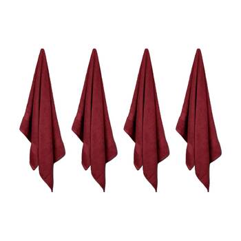 4x Ardor St Regis Collection 68x140cm Bath Towel Soft Cotton Berry