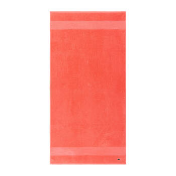Lacoste L Lecroco Bath Towel Absorbent 100% Cotton 600gsm 70x140cm Red