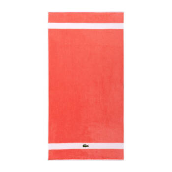 Lacoste L Casual Bath Towel Absorbent 100% Cotton 450gsm 70x140cm Red