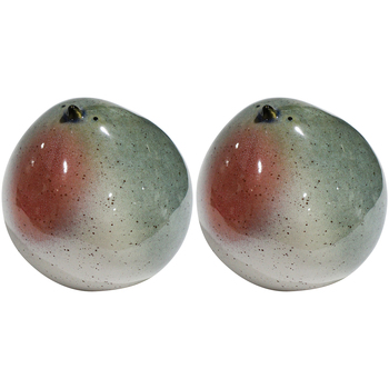 2PK LVD Ceramic Birdie Ornament Large Decorative Home Decor Olive