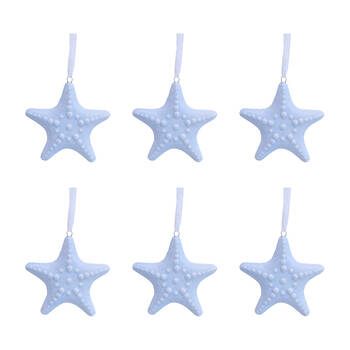6PK LVD Ceramic Hanging Starfish Home/Living Room Decor 8x8cm - Tidal