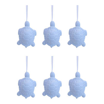 6PK LVD Ceramic Hanging Turtle Home/Office Decor 8x5cm - Tidal