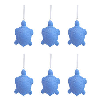 6PK LVD Ceramic Hanging Turtle Home/Office Decor 8x5cm - Marine