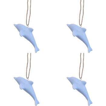 4PK LVD Ceramic Hanging Dolphin Home/Room Decor 11x6cm - Tidal