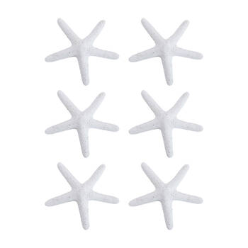 6PK LVD Starfish Ceramic Figurine Home Decor Small Mineral