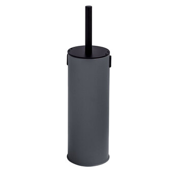 Butlers Toilet Brush/Holder w/ Child Lock Charcoal 40cm