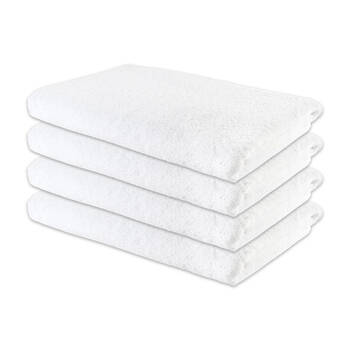 4PK Jason Commercial J-Dry Supreme Bath Sheet 90x180cm - White
