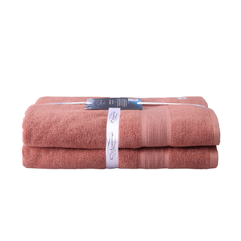 2PK Ultimate Alanya Bath Sheet/Towel 550Gsm Clay