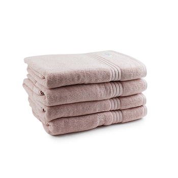 4pc Onkaparinga 69x140cm Flinders Bath Towel 600GSM Pink Blush