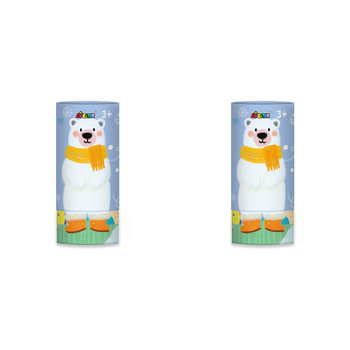 2x 12pc Avenir Kids/Children Portable Silky Crayons Polar Bear 3y+