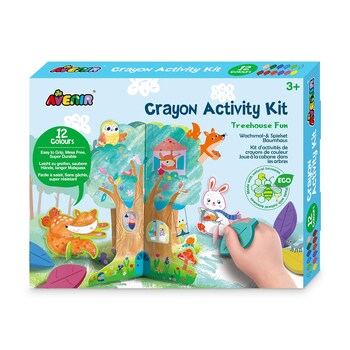Avenir Crayon Activity Kit Treehouse Fun Kids Art/Craft 3y+