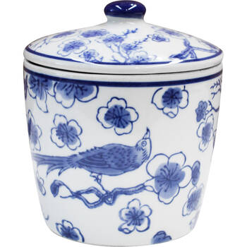LVD Porcelain Cannister/Planter Home Decor Blossom/Bird Medium
