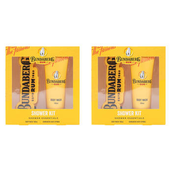 2PK Bundaberg Shower Kit Mens Bath Showering Essential