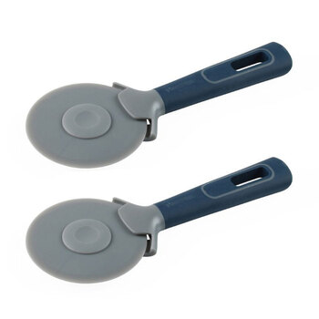 2x Salter Indigo Food/Pizza Cutter w/ Anti Slip Handle
