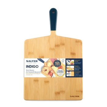 Salter Indigo 39x25cm Bamboo Food Serving/Chopping Board/Platter