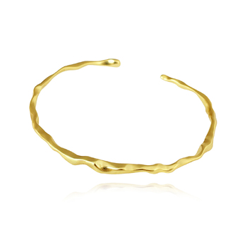 Culturesse Be The Flow Artisan 5cm Bangle Bracelet - Gold