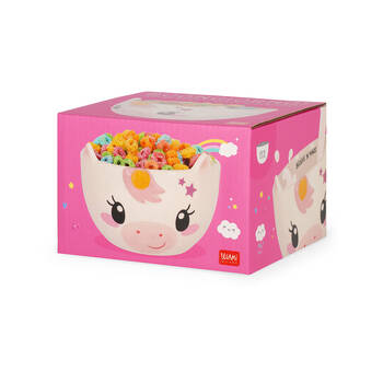 Legami Buongiorno Stoneware Cereal Bowl Children/Kids 12x9cm White Unicorn