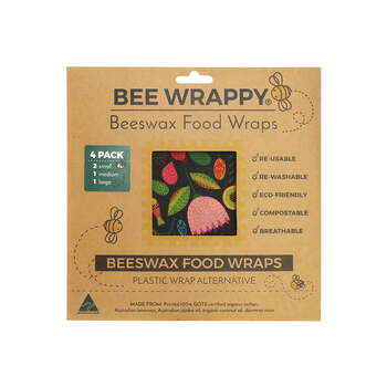 4PK High Road Bee Wrappy Food Re-usable Wraps Large