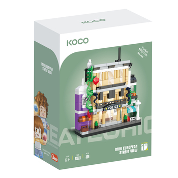 309pc Koco Police Station Kids/Children Building Bricks Toy 6y+