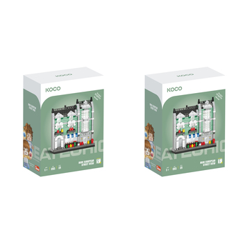 2x 329pc Koco Green Grocery Store Kids/Children Building Bricks Toy 6y+