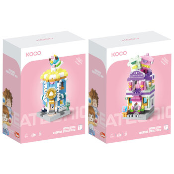 286pc Koco Cake Shop and 298pc Clothes Store Kids/Children Toy 6y+