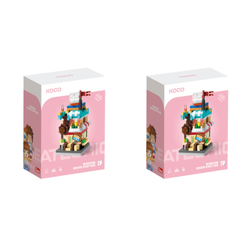 2x 280pc Koco Comic Book Store Kids/Children Building Bricks Toy 6y+