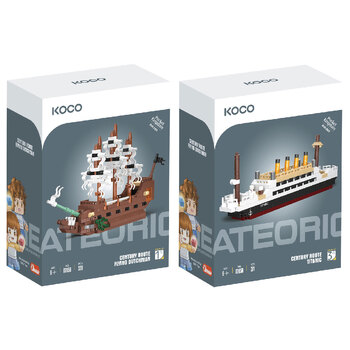 320pc Koco The Flying Dutchman and 271pc Titanic Kids/Children Toy 6y+