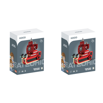 2x 300pc Koco Ship Kids/Children Building Bricks Toy 6y+