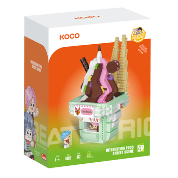 942pc Koco Ice Cream Shop Kids Building Bricks Toy 6y+