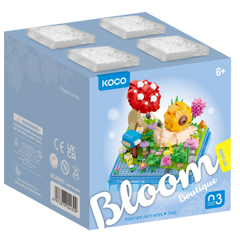 625pc Koco Insect & Plant Snail Kids Building Bricks Toy 6y+
