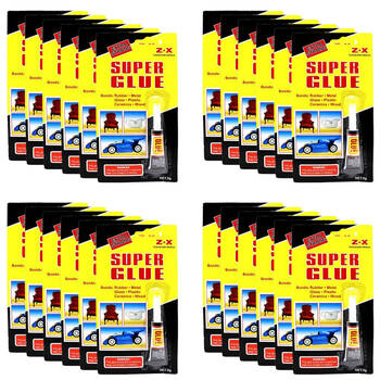 24PK Super Glue Universal Instant Adhesive Extra Strong Fast Drying 3g