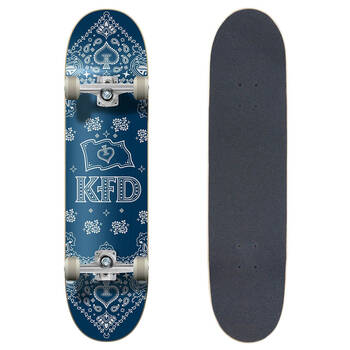 KFD Complete Skateboard Young Gunz Bandana Navy 7.75in