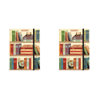 2PK Cavallini Notebook Writing Stationery Large - Book