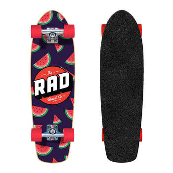 Rad Board Co Complete Skateboard Retro Roller Watermelon 7.9in